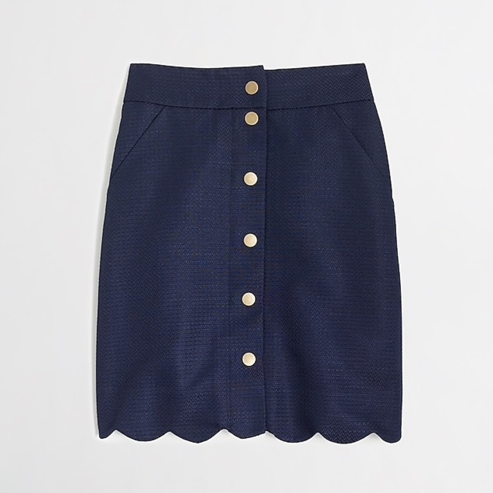 J Crew Button Down skirt